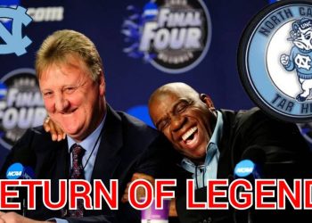 THE RETURN OF A LEGEND: Former NBA Basketball Legend Larry Bird Made His Return as Tar Heels Basketball General Manager
