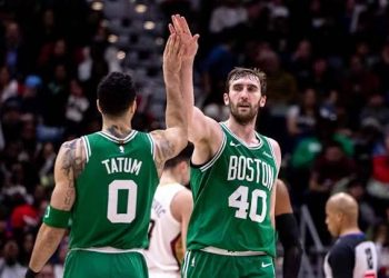 Celtics Superstar Jayson Tatum Has 2-Word Response to Luke Kornet Departure