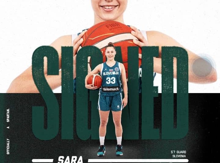 Michigan State head women’s basketball coach Robyn Fralick announced the addition of Sara Sambolic to the 2025-26 roster