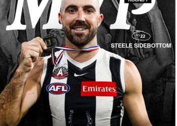 Steele Sidebottom Sets Historic Benchmark in 2025 With Record-Breaking Performance, Clinches His Second Coach’s MVP Award in Style as First Collingwood Player to Register 35+ Disposals, 20+ Contested Possessions, 15+ Clearances, and 5+ Inside 50s in a Single Match