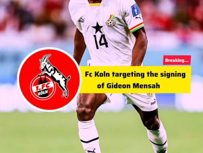 🚨 EILMELDUNG: Bundesliga-Riese 1. FC Köln erzielt vollständige Einigung über die Verpflichtung des 27-jährigen ghanaischen Nationalspielers Gideon Mensah – Vierjahresvertrag soll die Defensive vor der neuen Saison entscheidend verstärken