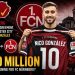 DONE-DEAL-SENSATION: Der 1. FC Nürnberg sichert sich eine Vereinbarung über 50 Millionen Pfund für Manchester-City-Star Nico González