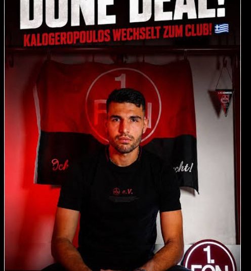 DEAL PERFEKT: Der 1. FC NÜRNBERG verpflichtet Alexios Kalogeropoulos für 15,5 Millionen Euro mit einem Dreijahresvertrag.