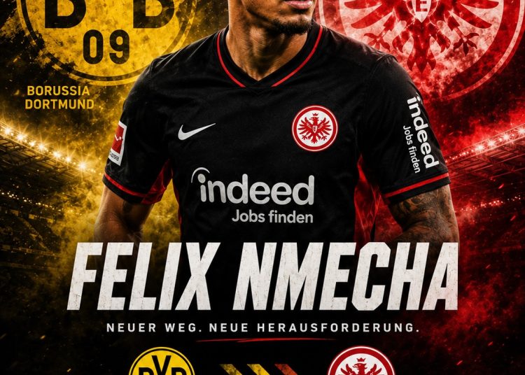 Los geht’s! Eintracht Frankfurt verpflichtet Felix Nmecha von Borussia Dortmund als Ersatz für Hugo Larsson mit einem langfristigen…