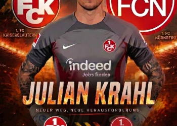Fix: Der 1. FC Nürnberg hat die Verpflichtung von Julian Krahl, Torwart des 1. FC Kaiserslautern, für 1,2 Millionen Euro plus Bonuszahlungen abgeschlossen…